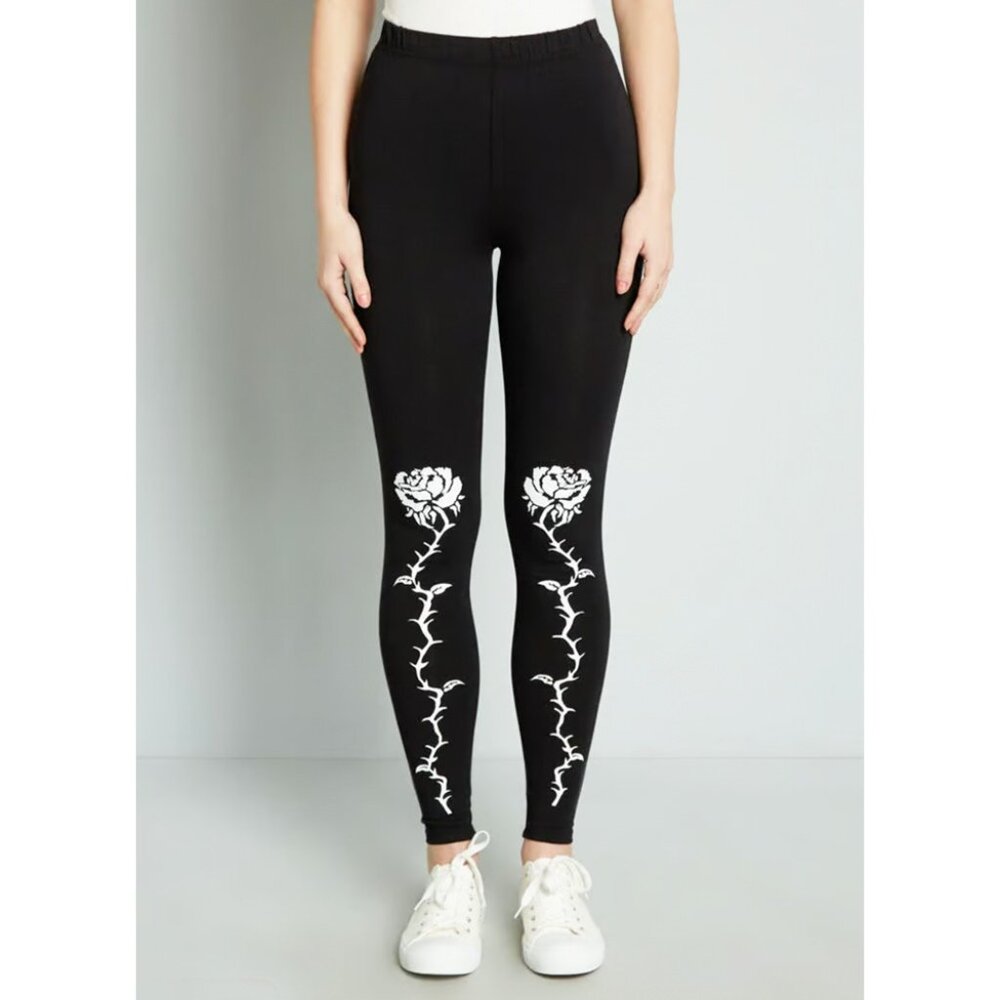 Modcloth Rose Toward The Sky Leggings